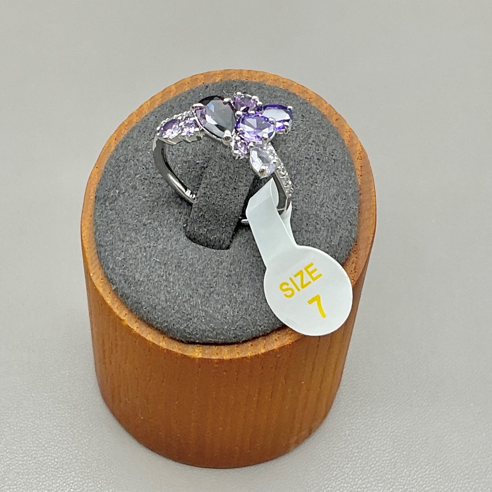 Bomb Party Just A Dream Ring Women Purple Amethyst Cubic Zirconia Size 7 RBP8235